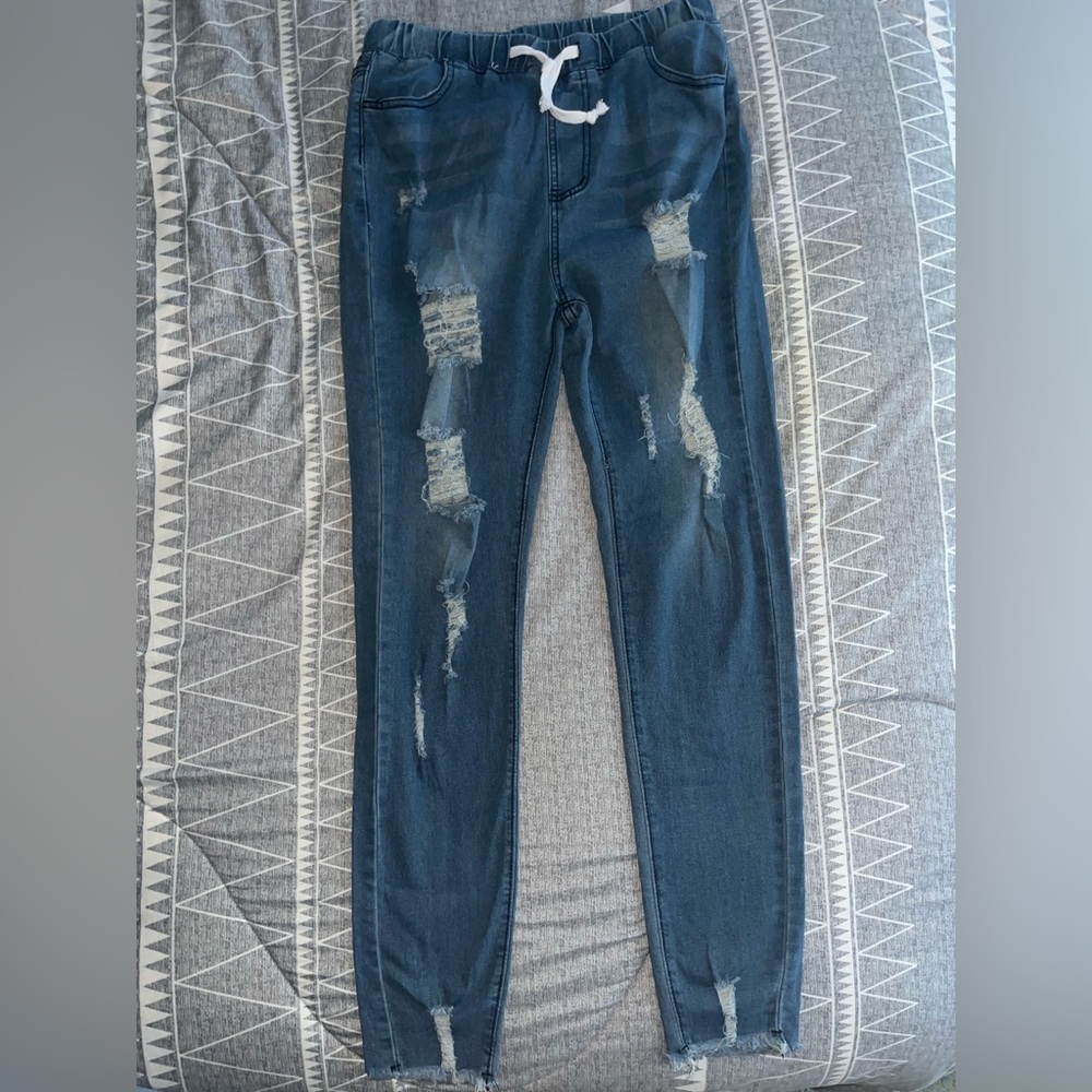 Distressed SHEIN jeans